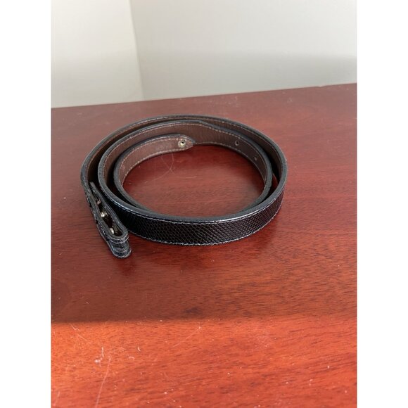 Vintage AUTHENTIC STAMPED BARRY KIESELSTEIN CORD NEW YORK BLACK SNAKE BELT 90s main image 6